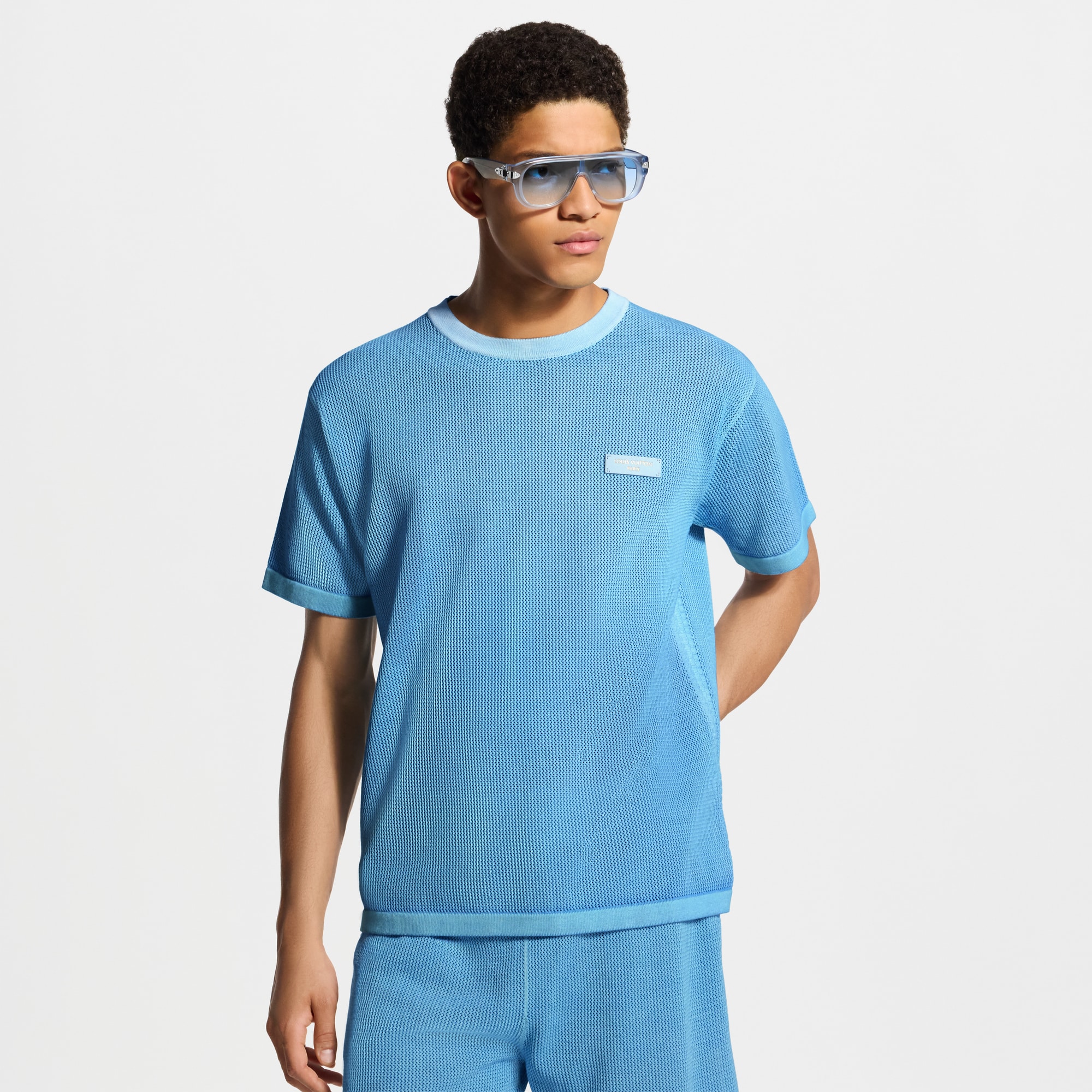 Sun-Bleached Short-Sleeved Crewneck - Men - Ready-to-Wear | LOUIS